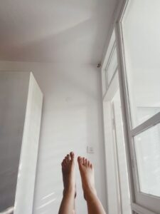 image of bare feet
